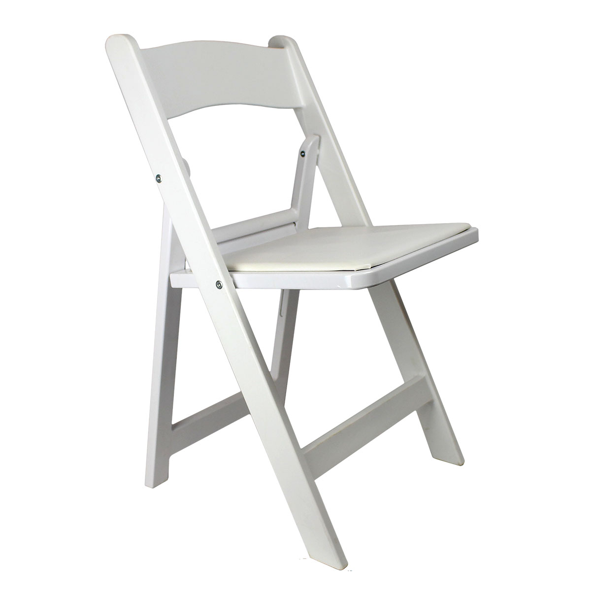 Chair White Garden With Padded Seat